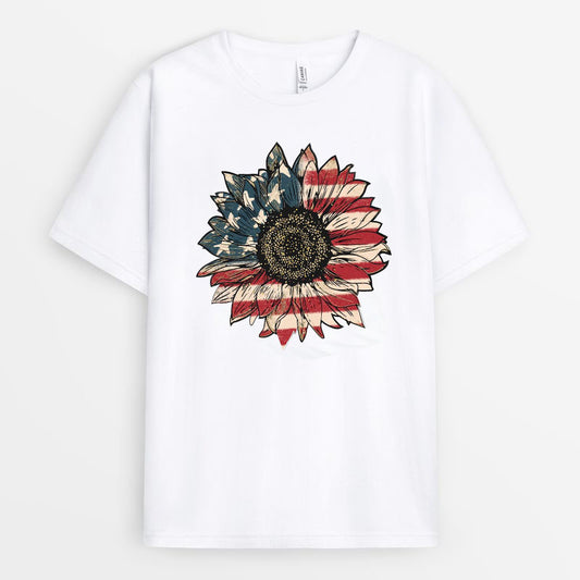America Sunflower 4th Of July Shirt - Gift For American GE4OJ020424-5