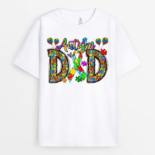 Autism Dad Puzzles Tshirt - Exclusive Gifts for Autism GEAD170424-29