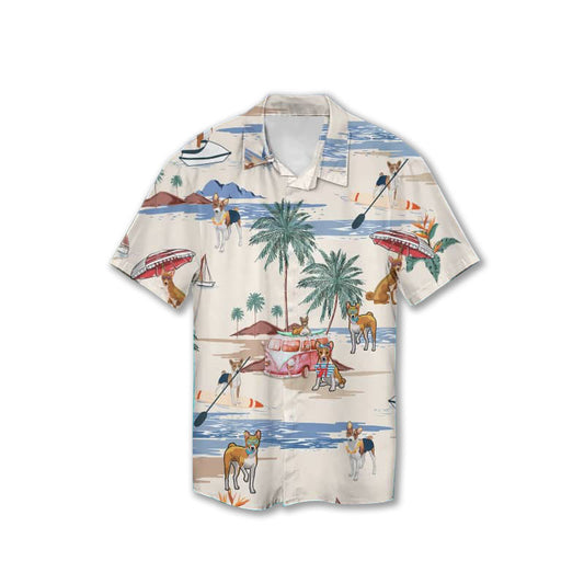 Basenji Sumer Beach Hawaiian Shirt - Gift for Basenji Lovers GESM230324-16