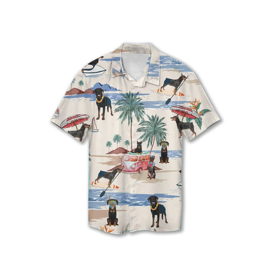 Beauceron Summer Beach Hawaiian Shirt - Beauceron Lover Gifts GESM230324-7