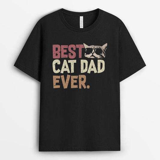 Best Cat Dad Ever Men Tshirt - Father's day gift GECD280324-24