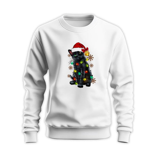 Black Cat Christmas Sweatshirt