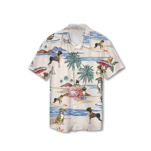 Boxer Summer Beach Hawaiian Shirt - Gift For Boxer Lovers GESM230324-5