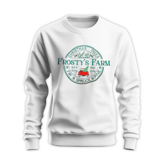 Christmas Frosty's Farm Embroidered Sweatshirt