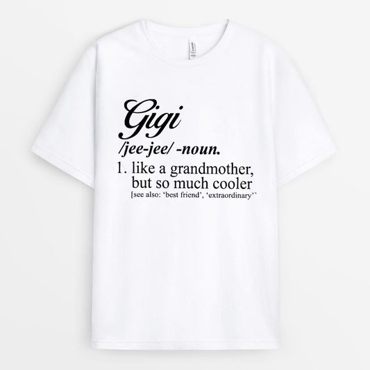 Cool Gigi Definition Tshirt - Grandma Gift GEGGM090424-21