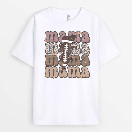 Cool Lightning Football Mama Tshirt - Gift For Football Mom GEFM050424-8