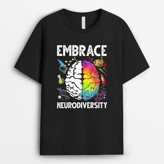 Embrace Neurodiversity Tshirt - Autism Gift GEAD170424-25