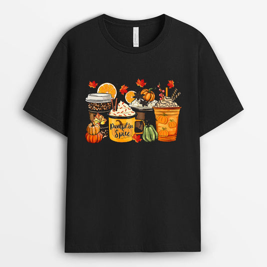 Fall Coffee Drink Tshirt - Thanksgiving Gifts GETG110424-17
