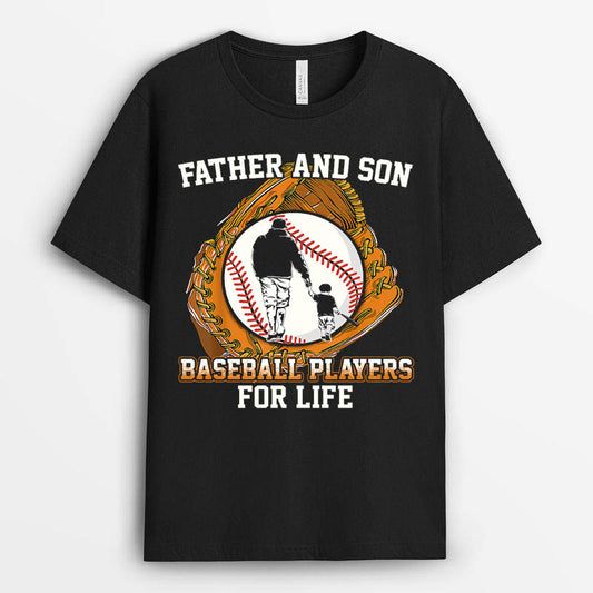 Father And Son Baseball Players For Life Tshirt - Proud Baseball Dad Gift GEBBD040424-13