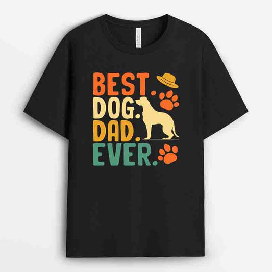 NEW Best Dog Dad Ever Shirt - Vintage Gift For Dad GEDD210324-10