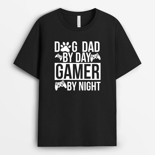 Gamer Dog Dad Tshirt - Fathers Day Gift For Dog Lovers GEDD210324-4