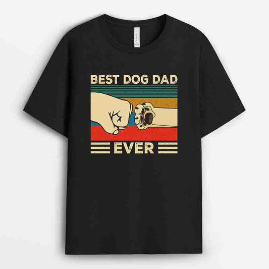 Vintage Best Dog Dad Ever Tshirt - Perfect Gift For Dog Dad GEDD210324-6
