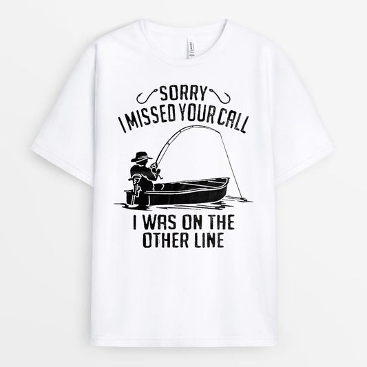 I'm On The Other Line Shirt - Gift For Fishing Dad GEFD023424-4