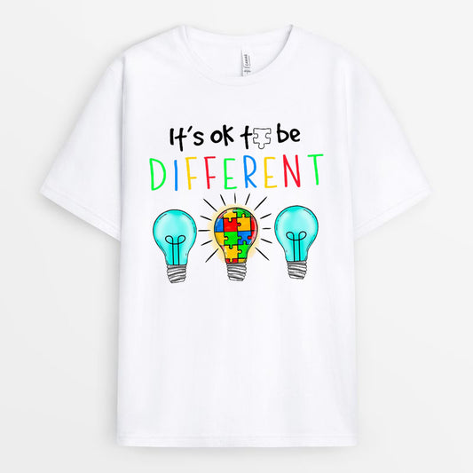 It's Ok To Be Different Tshirt - Gift For Autism Dad Mom GEAD170424-11