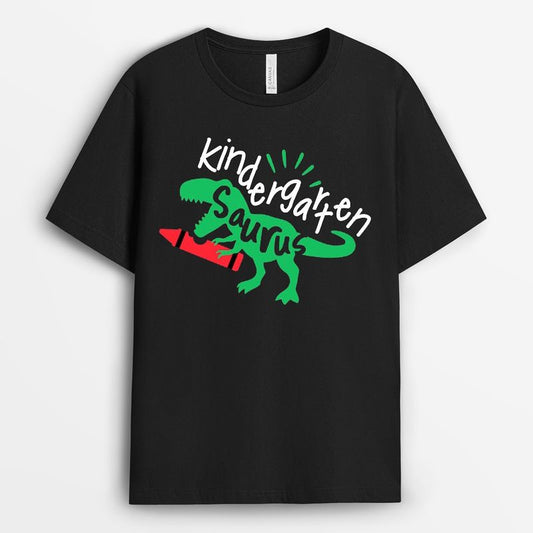 Kindergarten Saurus Dinosaur Boy Tshirt - Preschool Gift
