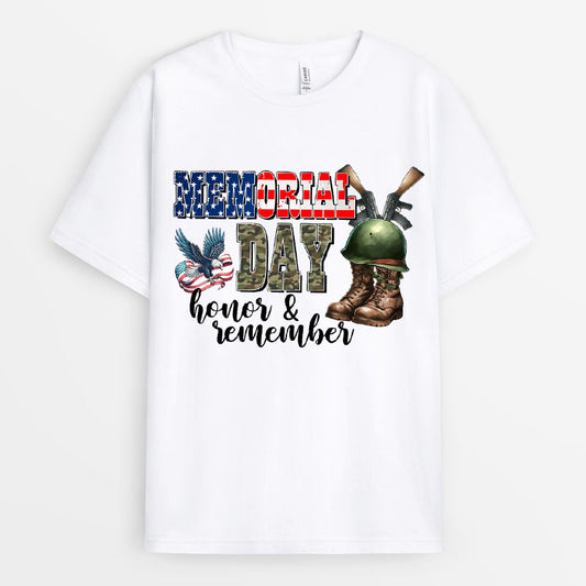 Memorial Day Honor & Remember Tshirt - Gifts for Country Lovers GEMD240424-28