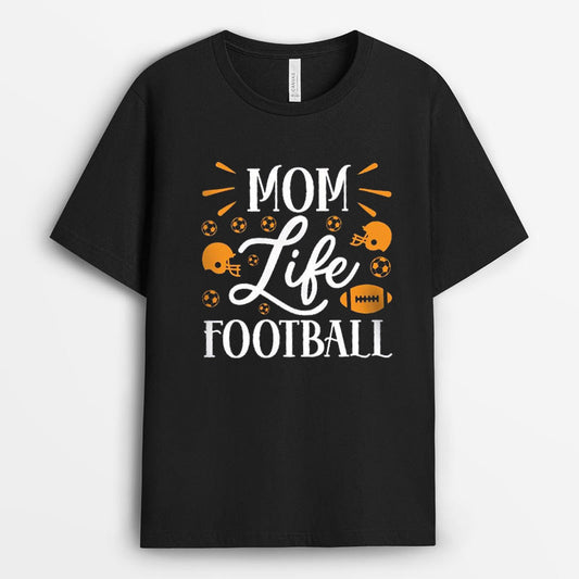 Mom Life Football Tshirt - Mother's Day Gift GEFM050424-18