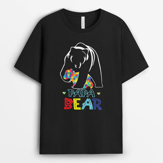 Papa Bear Autism Tshirt - Autistic Pride Gifts GEAD170424-22