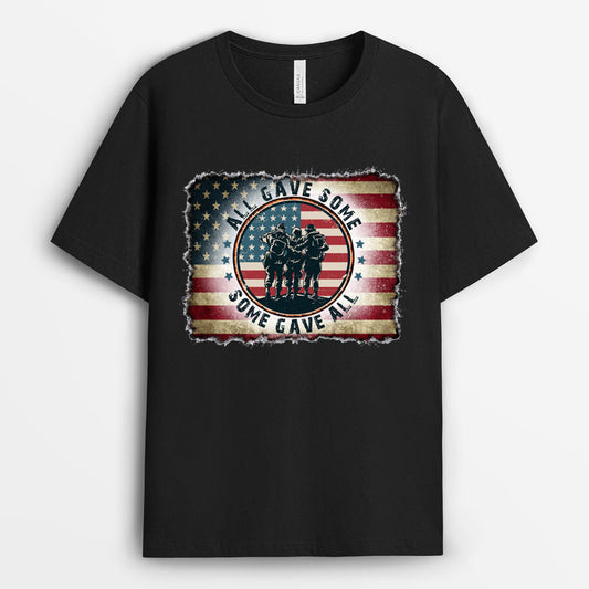 Patriotic Flag All Gave Some Some Gave All Shirt - Memorial Day Gift GEMD240424-8