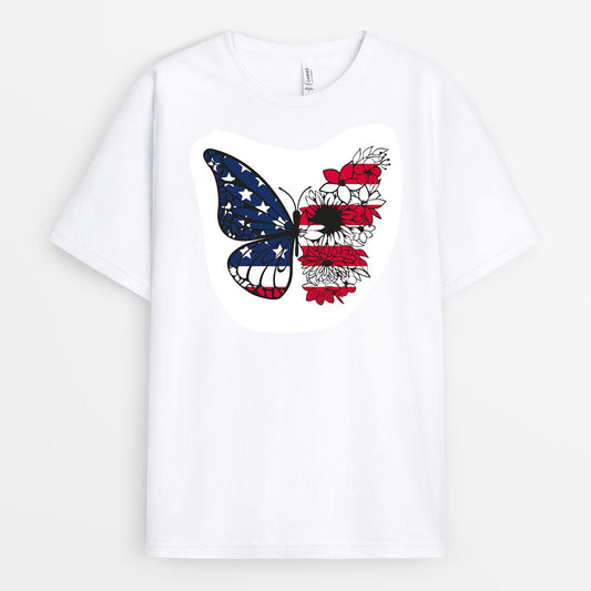 Patriotic USA Butterfly Shirt - Gift For 4th Of July GE4OJ020424-7