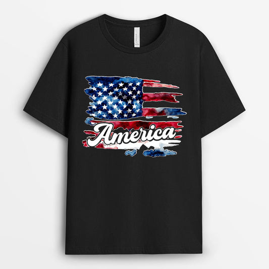 Red White and Blue Tshirt - Memorial Day Gifts GEMD240424-21