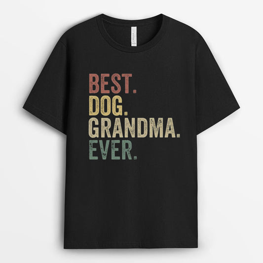 Retro Best Dog Grandma Ever Shirt - Gift for Dog Lovers GEGGM090424-22