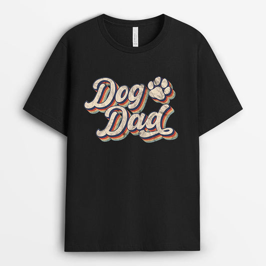 Retro Dog Dad Tshirt - Dog Dad Gift GEDD210324-24