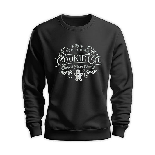 Retro North Pole Cookie Co Embroidered Christmas Sweatshirt GECM270324-9