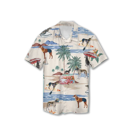 Saluki Summer Beach Hawaiian Shirt - Gift For Saluki Lovers GESM230324-11