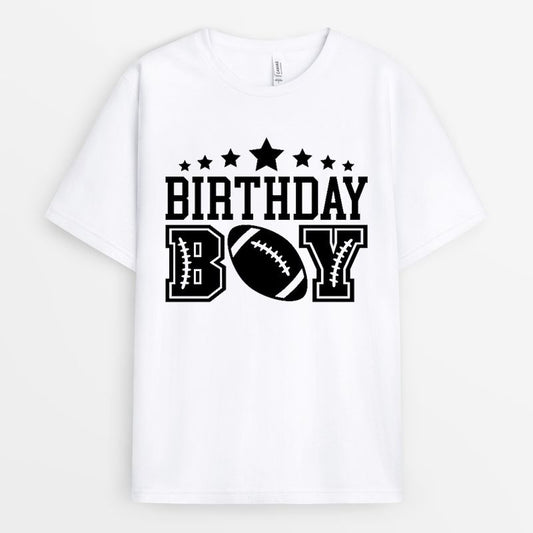 Sports Birthday Boy Tshirt - Football Birthday Gift For Kids