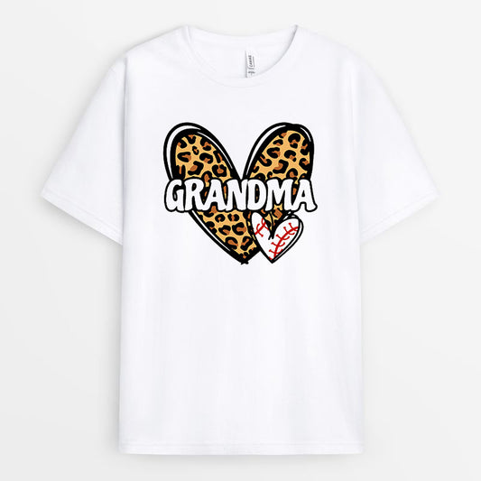 Sporty Leopard Heart Grandma Tshirt - Gift For Mimi GEGGM090424-27