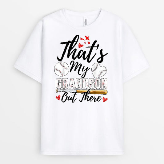 That's My Grandson Out There Shirt - Gift For Baseball Grandparents GEGGM090424-28