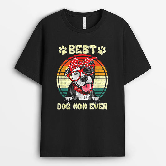 Vintage Best Dog Mom Ever Tshirt - Gift for Mother's Day GEDM220324-20