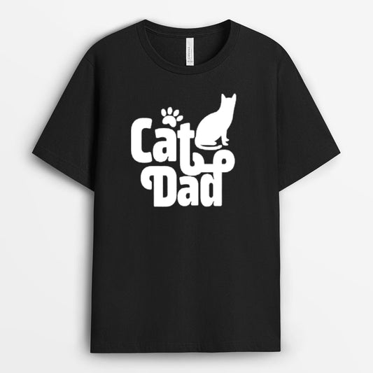Vintage Cat Dad Tshirt - Cat Ideas for Lovers GECD280324-25