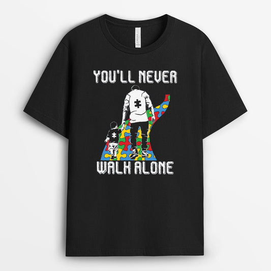 You'll Never Walk Alone Puzzle Shirt - Gift for Autism Parents GEAD170424-6