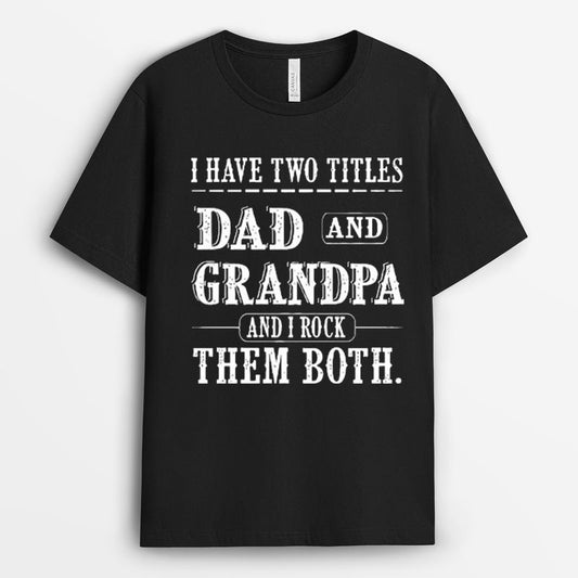 Best Dad and Grandpa Tshirt - New Grandpa Gift