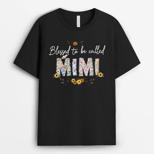 Blessed To Be Called Mimi Tshirt - Cute Grandma Gift