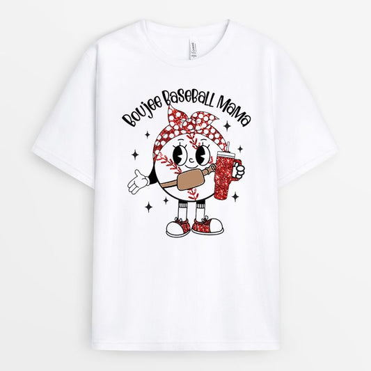 Boujee Baseball Mama Tshirt - Gift for Baseball Lovers 