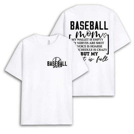 But My Heart Is Full Baseball Mom Shirt - Baseball Fan Gift