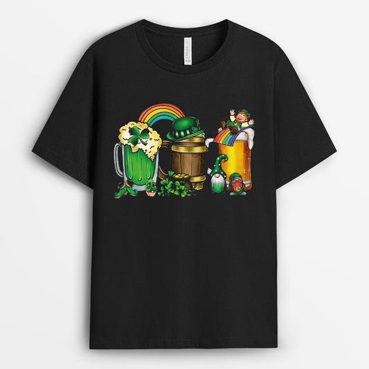 Celebrating St Patrick's Day with Beers Tshirt - Gifts for Irish