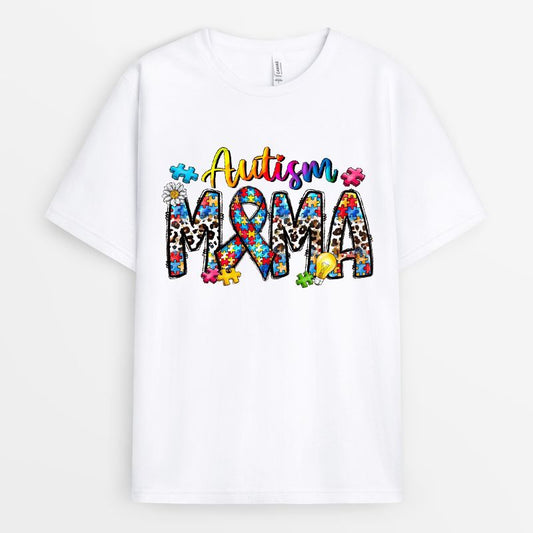 Colorful Autism Mom Tshirt - Teacher Autism Gifts