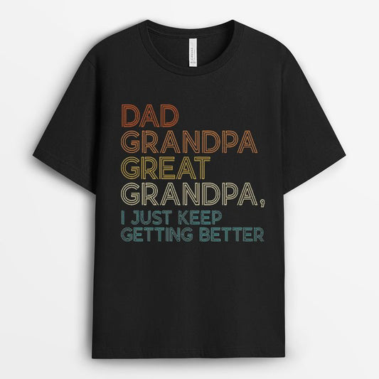 Dad Grandpa Great-Grandpa Tshirt - Father's Day Gift for Grandpa