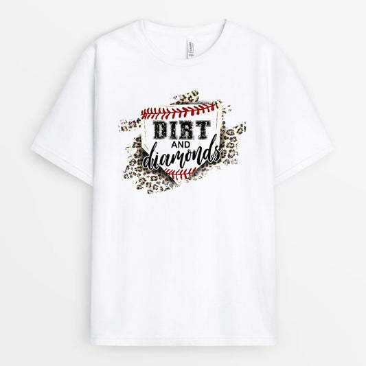 Dirt And Diamonds Tshirt - Gift for Baseball Mama