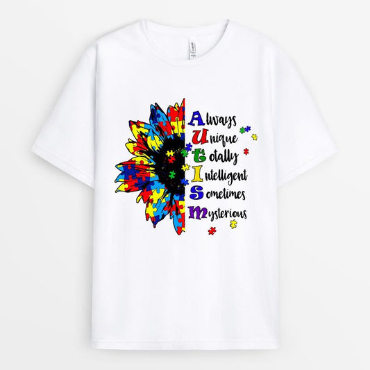 Floral Autism Meaning Tshirt - Autism Gifts