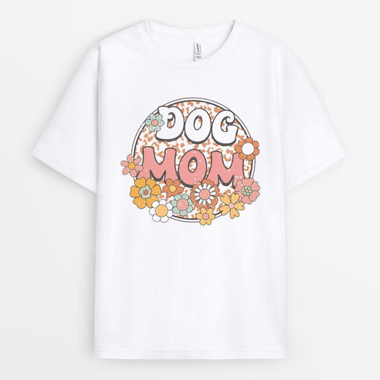 Floral Dog Mom Tshirt - Aesthetic Mother's Day Gift 