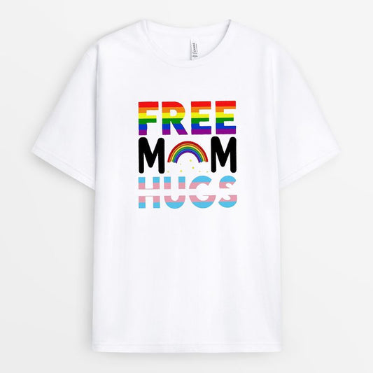 Free Mom Hugs Tshirt - Gift for Lgbtq Mom