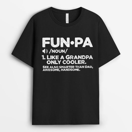Funpa Definition Tshirt - Birthday gift tee for Grandpa
