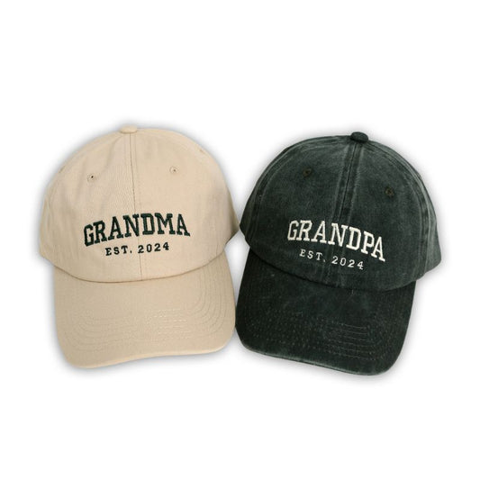 Grandpa Est 2024 Baseball Cap - Gift for Grandfather