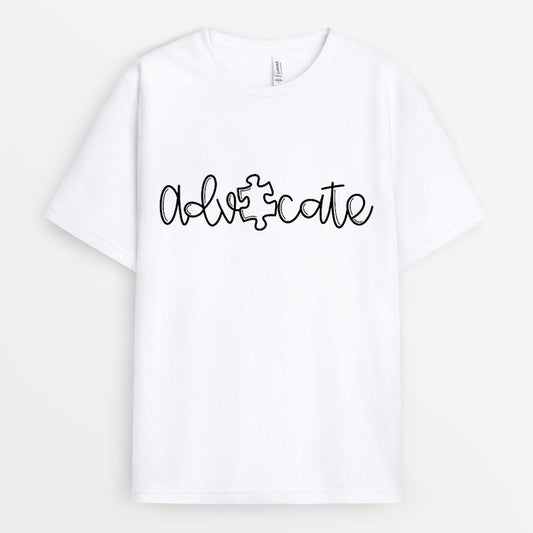 Line Art Autism Advocate Tshirt - Gift For Autism Teacher 