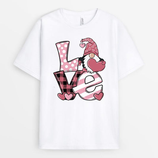 Love Gnome Valentines Shirt - Valentines Day Gift For Couples
